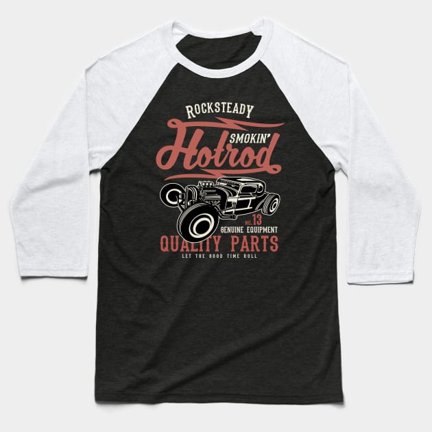 Hot Rod Baseball T-Shirt by lionkingdesign